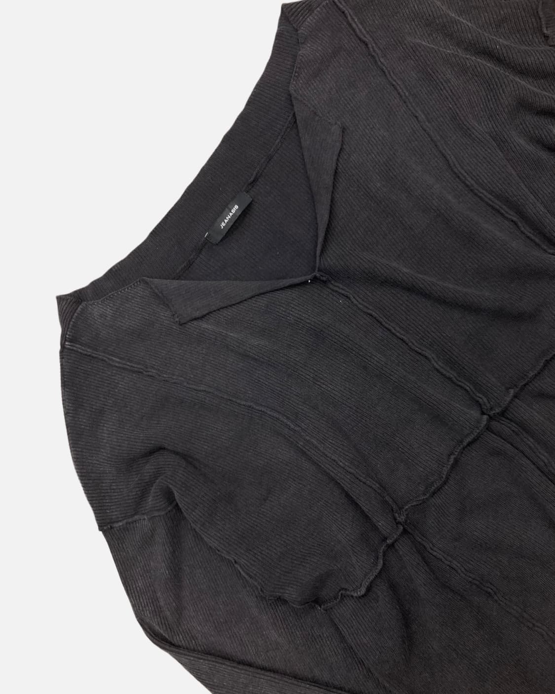 washed grunge seam knit t-shirt 상품이미지3