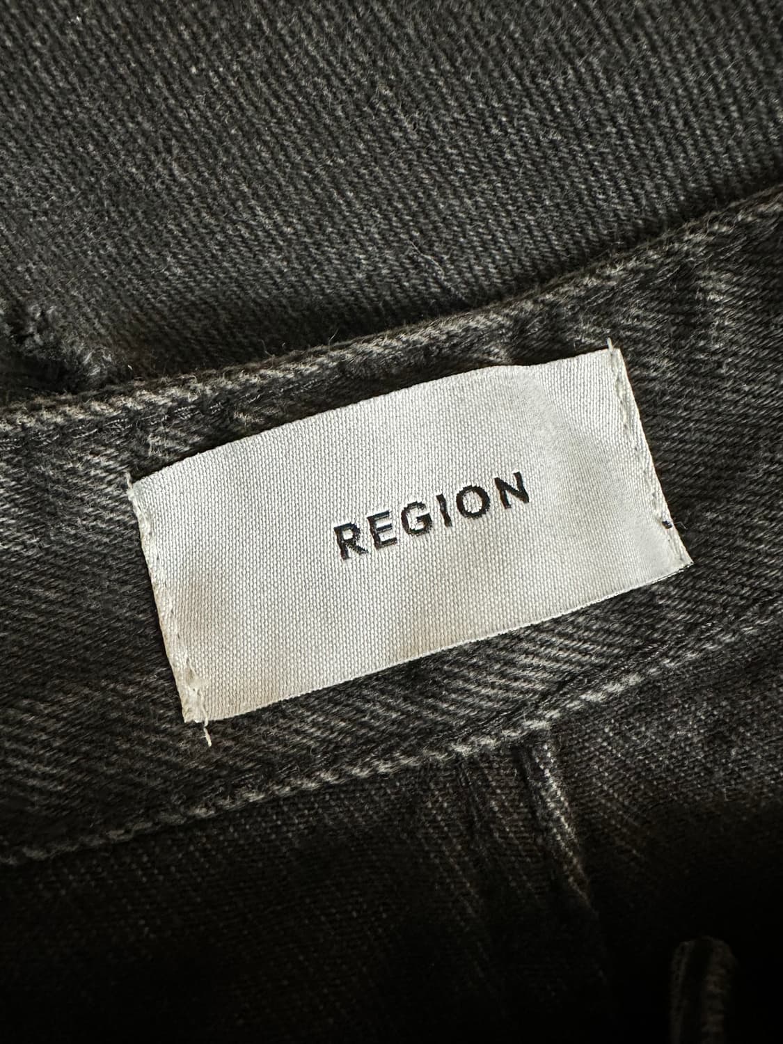 REGION 데미지 디테일 블랙 청바지 M 상품이미지5