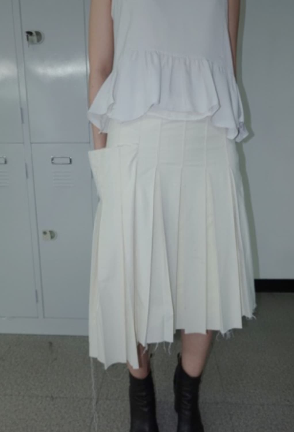 exclusive habitat unbalance pleat skirt 상품이미지4