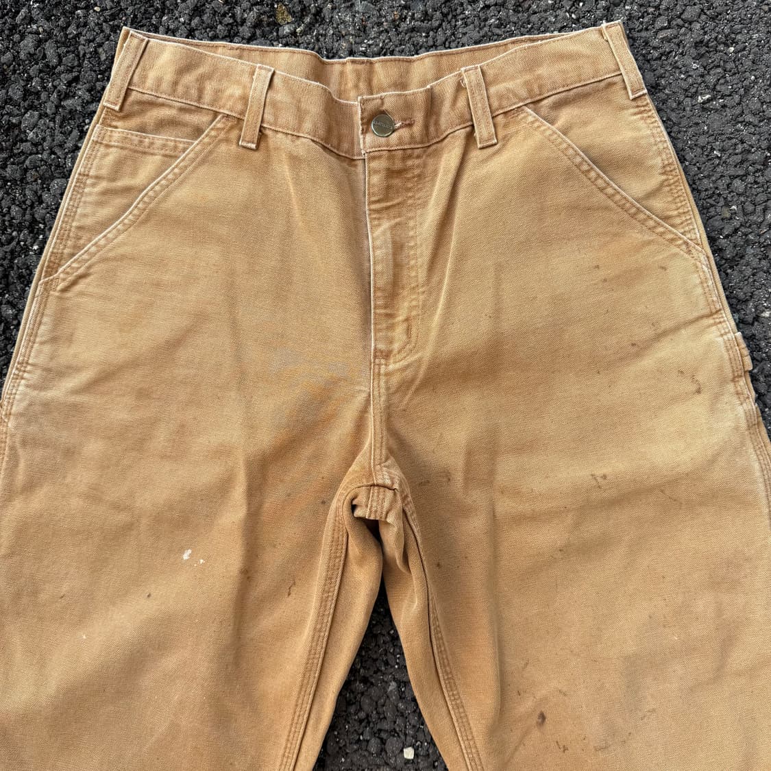 빈티지 칼하트 B11 BRN 싱글니 카펜터 팬츠 상품이미지3