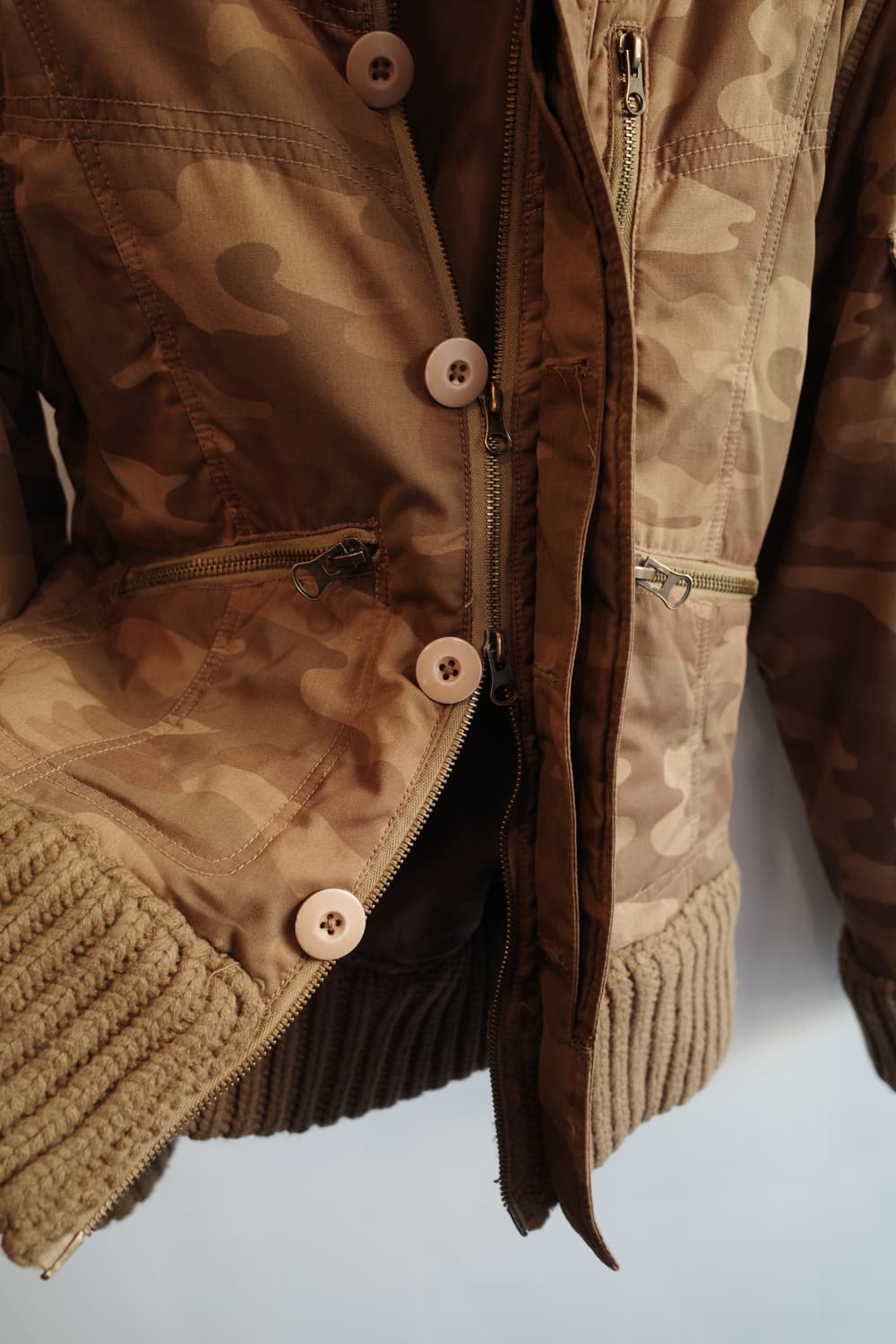 PRD 투웨이 집업 카모패턴 자켓   상품이미지7