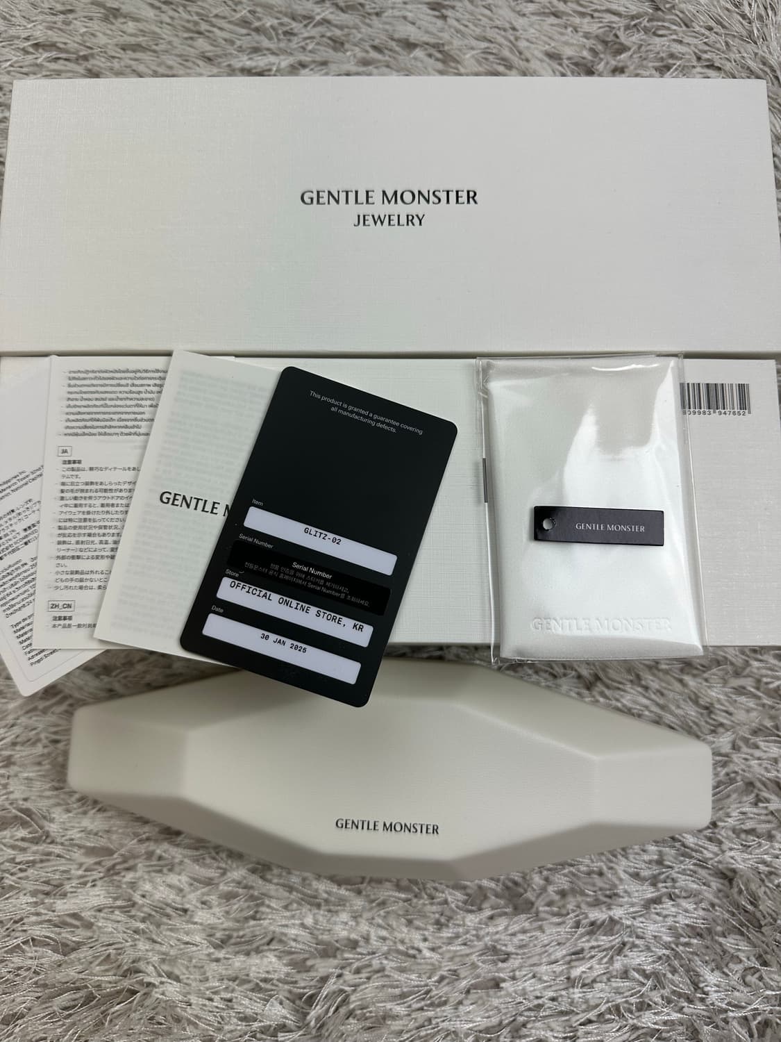 [OS] 정품 젠틀몬스터 쥬얼리 글리츠 02 실버 클리어 상품이미지2