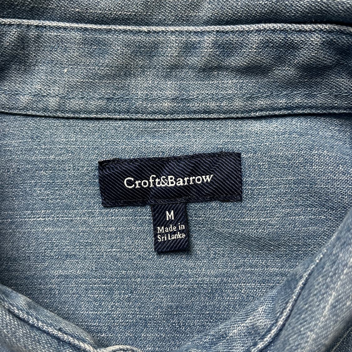 CROFT&BARROW 빈티지 다운버튼 코튼 데님 셔츠 A00693 상품이미지9