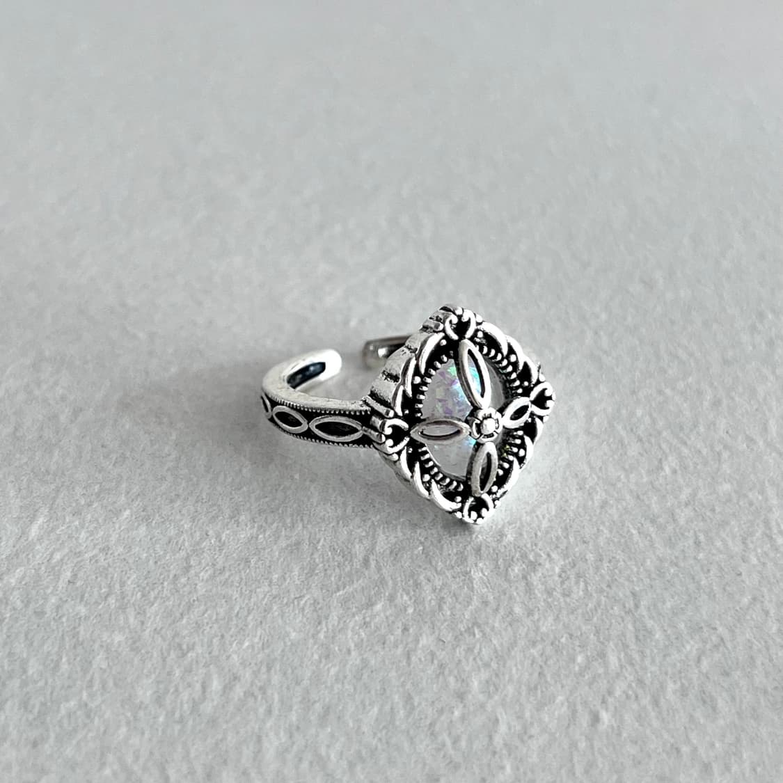 화이트 오팔 반지 상품이미지2