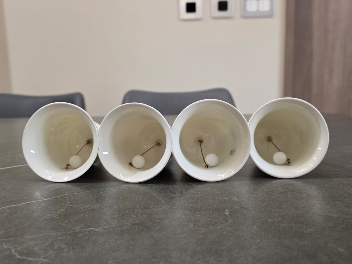 1979 Franklin Porcelain 플라워 도자기 벨 상품이미지6