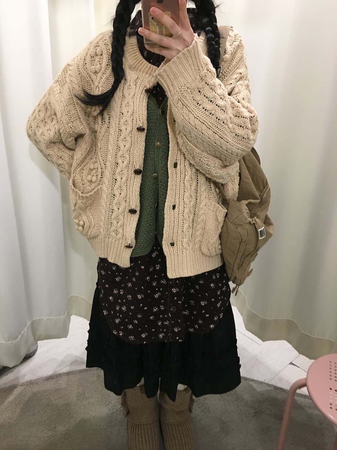 폼폼 오버핏 모리 가디건 상품이미지4