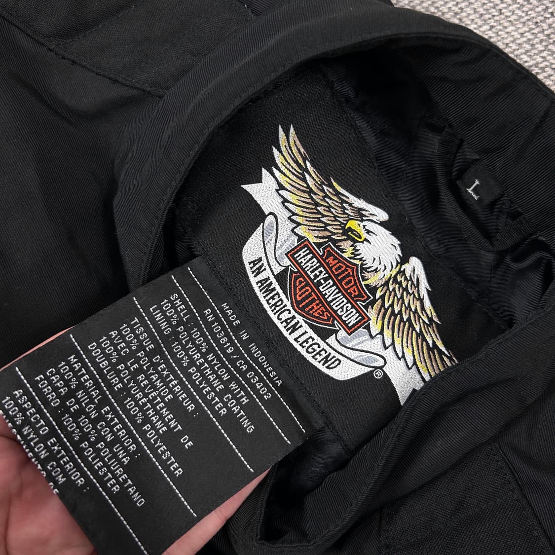 할리데이비슨 모터사이클 나일론 레이싱자켓(L) 상품이미지7