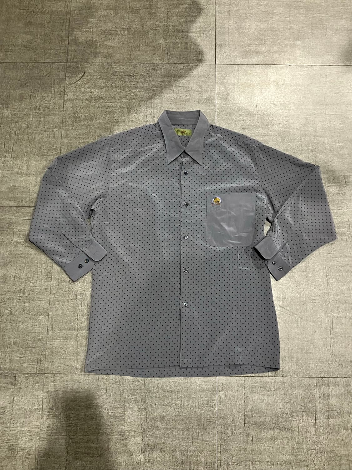 일본빈티지 Antfiah 올드스쿨아메카지 하구미모리걸 땡땡이도트셔츠 상품이미지1