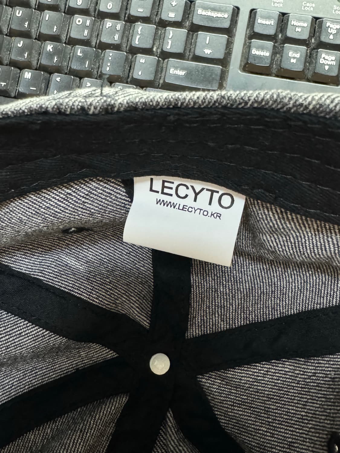 레씨토 데님 볼캡 모자 상품이미지2