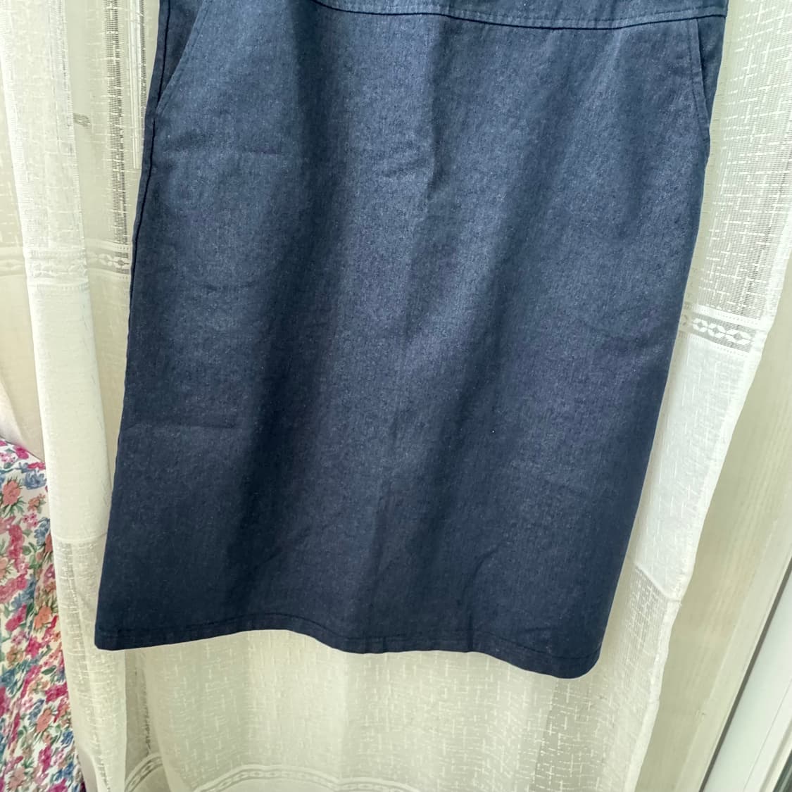 청 데님 뷔스티에 원피스 상품이미지3