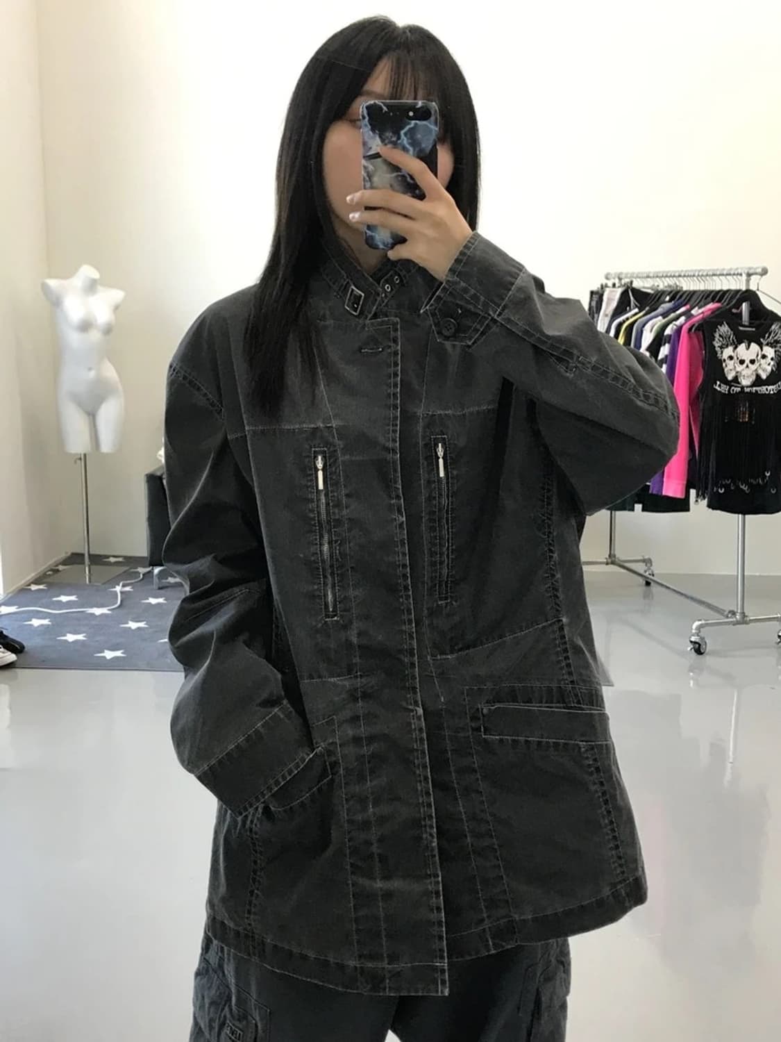 JPN 하이넥 자켓 상품이미지2