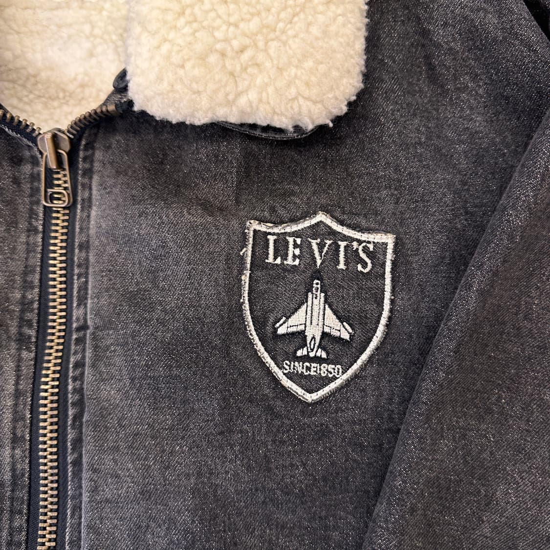 리바이스 블랙 데님 쉐르파 자켓 상품이미지3