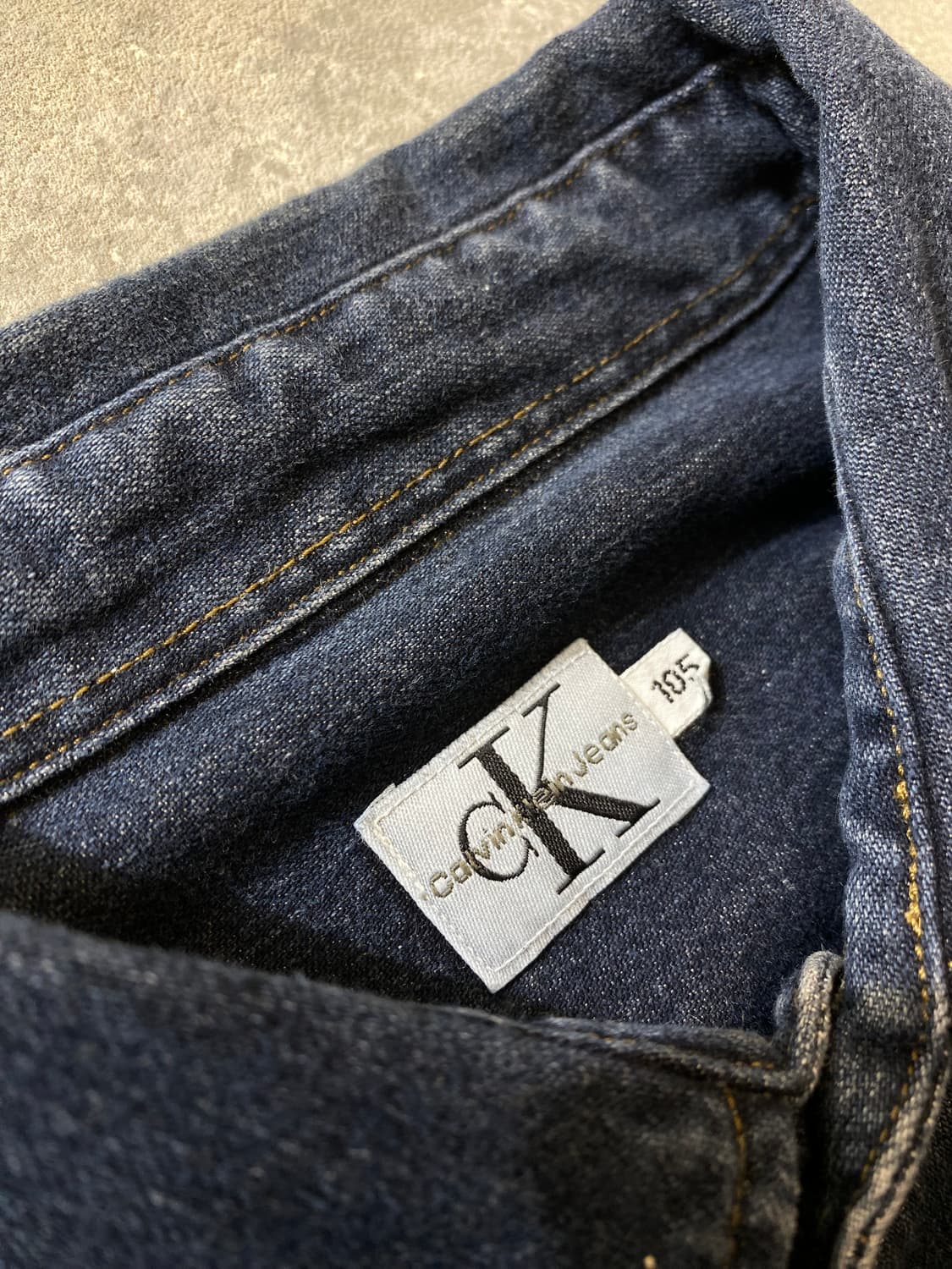 [105] 90-00s 캘빈클라인 빈티지 데님셔츠 상품이미지7