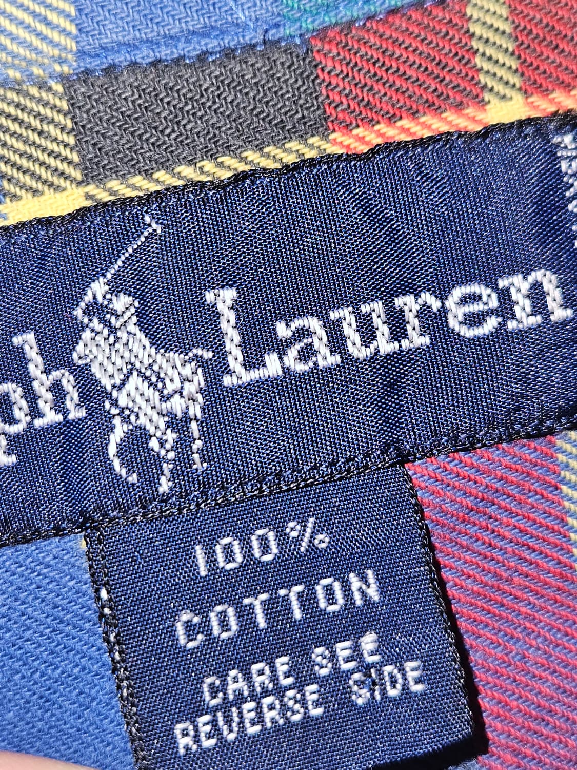 80's 폴로 랄프로렌 플란넬 플레이드 체크 워크셔츠 남방 8 상품이미지5