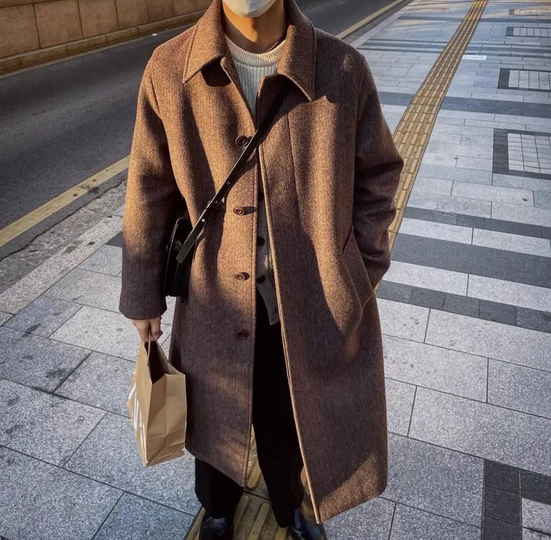 주앙옴므 헤링본코트 브라운 s사이즈 상품이미지2