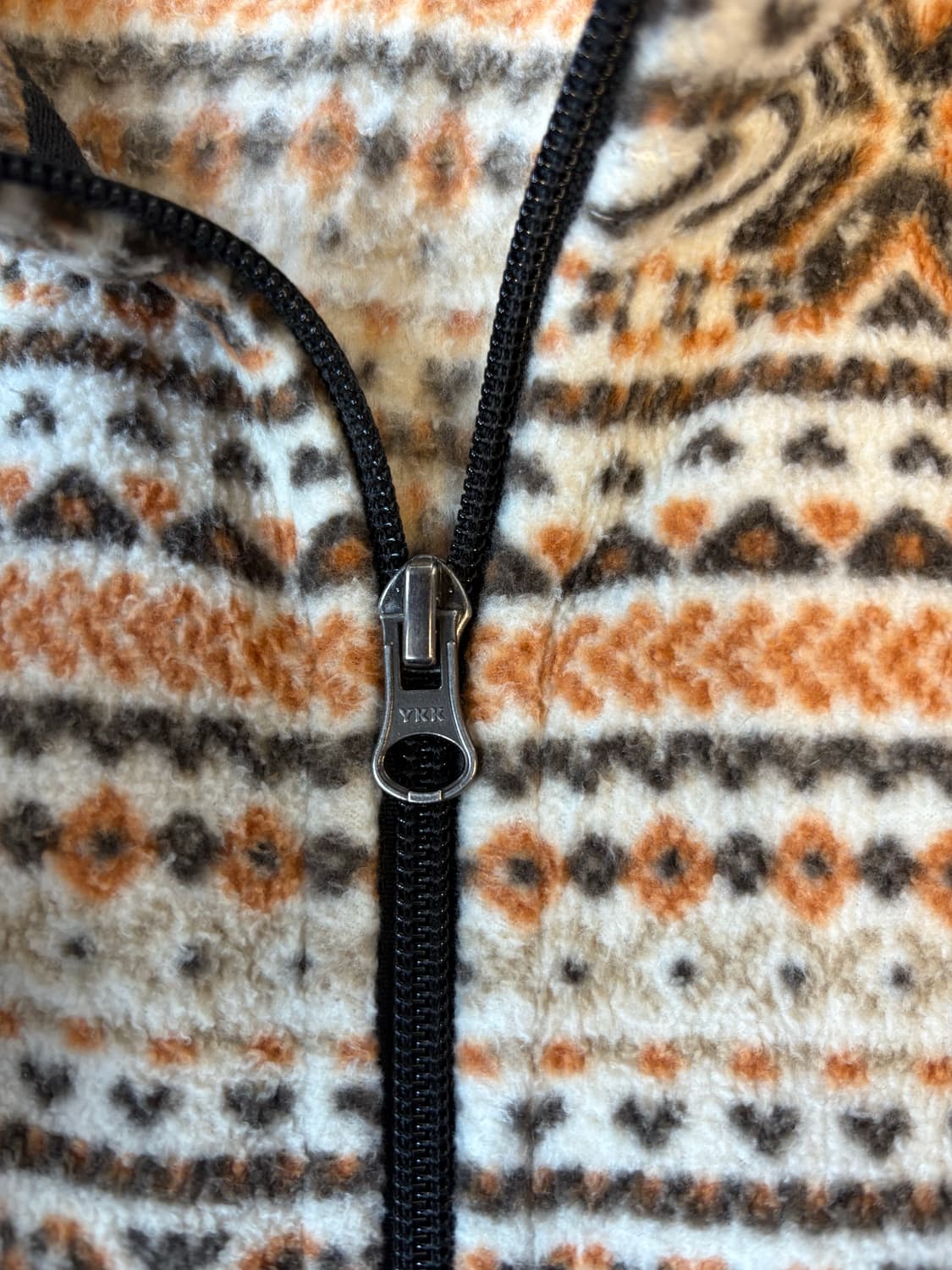 퍼스트 다운 빈티지 아가일 플리스 베스트 상품이미지4