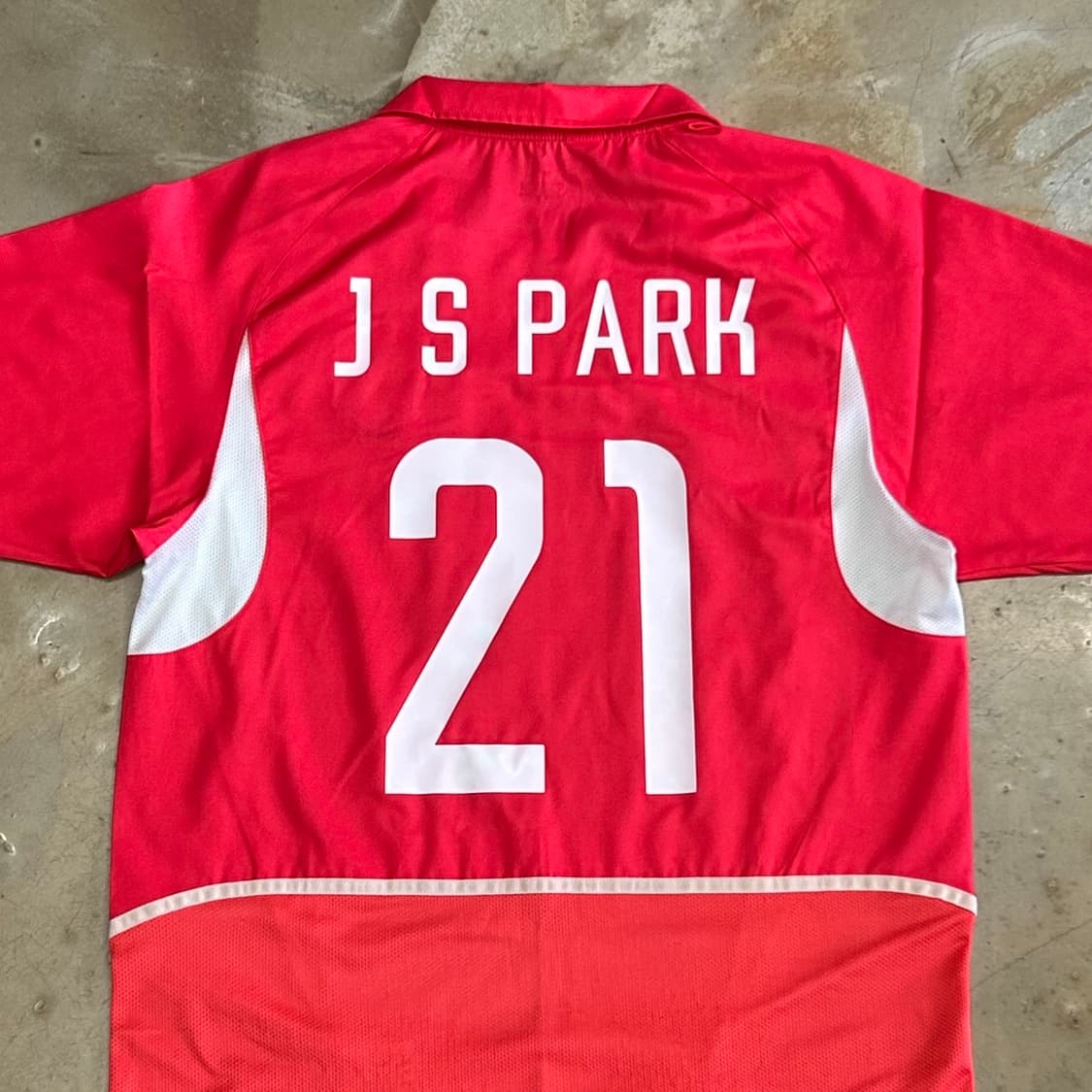 L 나이키 대한민국 국가대표 No.21 박지성 반팔 유니폼 상품이미지1