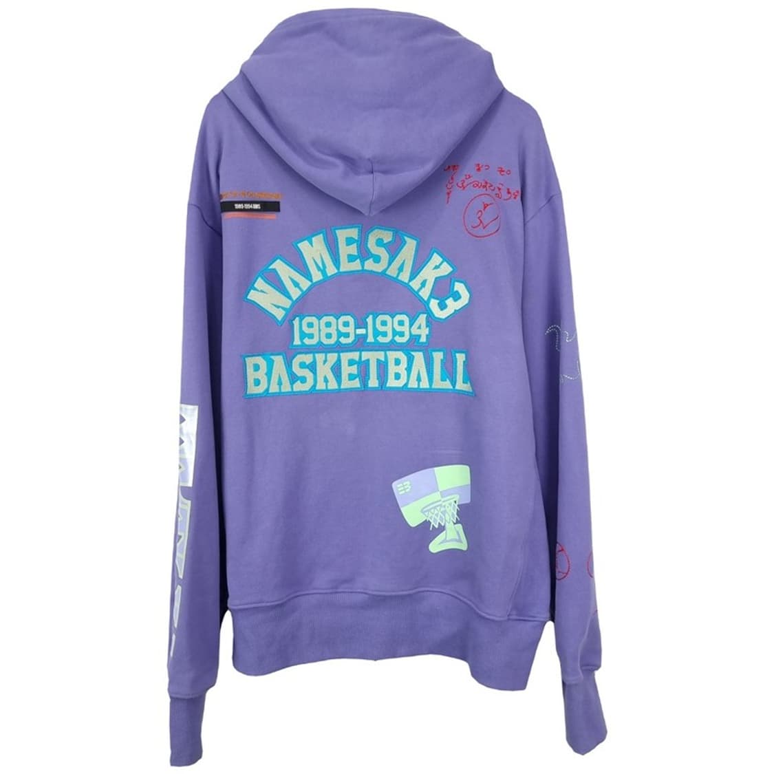 [네임세이크] 22 S/S 오버사이즈 그래픽 후드티 P01193 상품이미지3