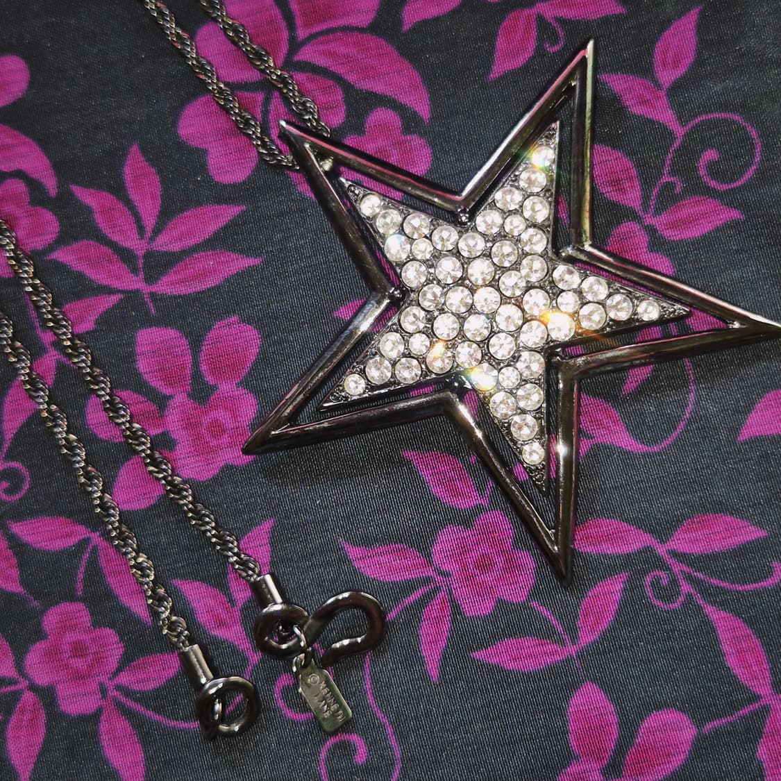 90s 케네스제이 런웨이 빅 스타 파베 2way 목걸이 상품이미지7