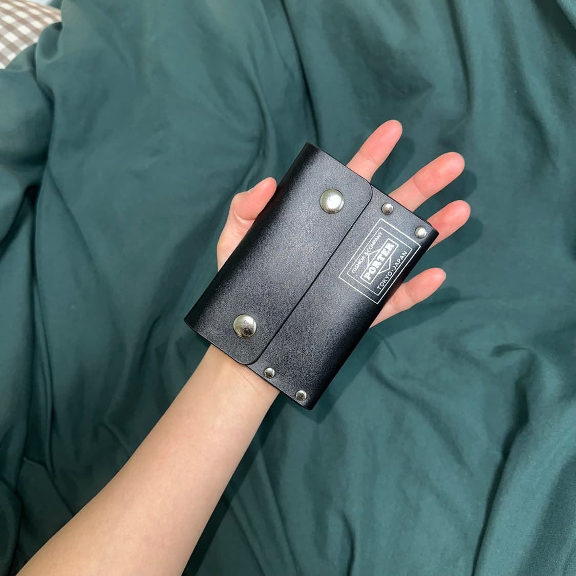 porter 포터 스터드 찡 가죽지갑 카드 월렛 파우치 상품이미지5