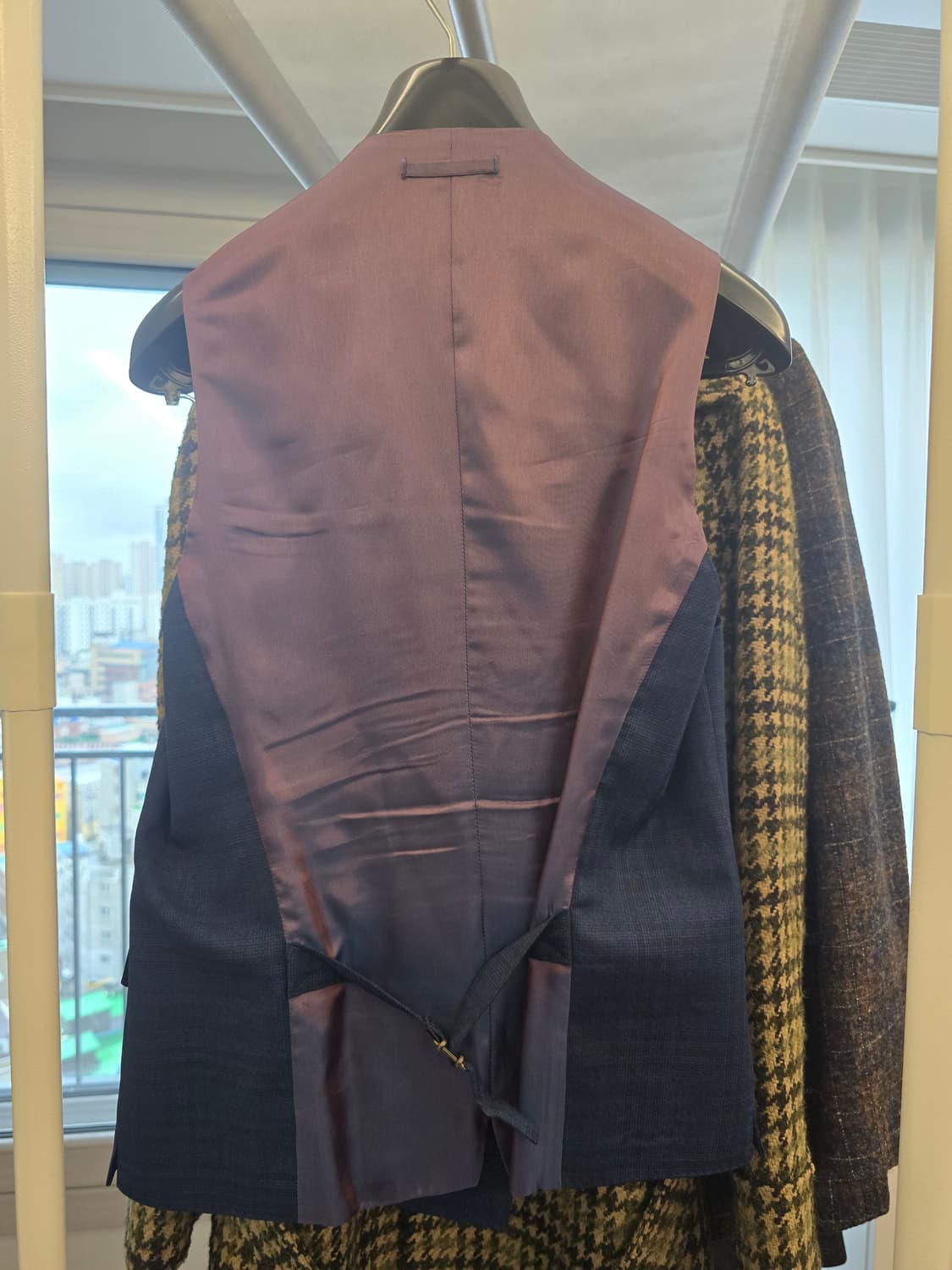 가브리엘파시니 네이비 체크 재킷, 베스트 세트 48 상품이미지9