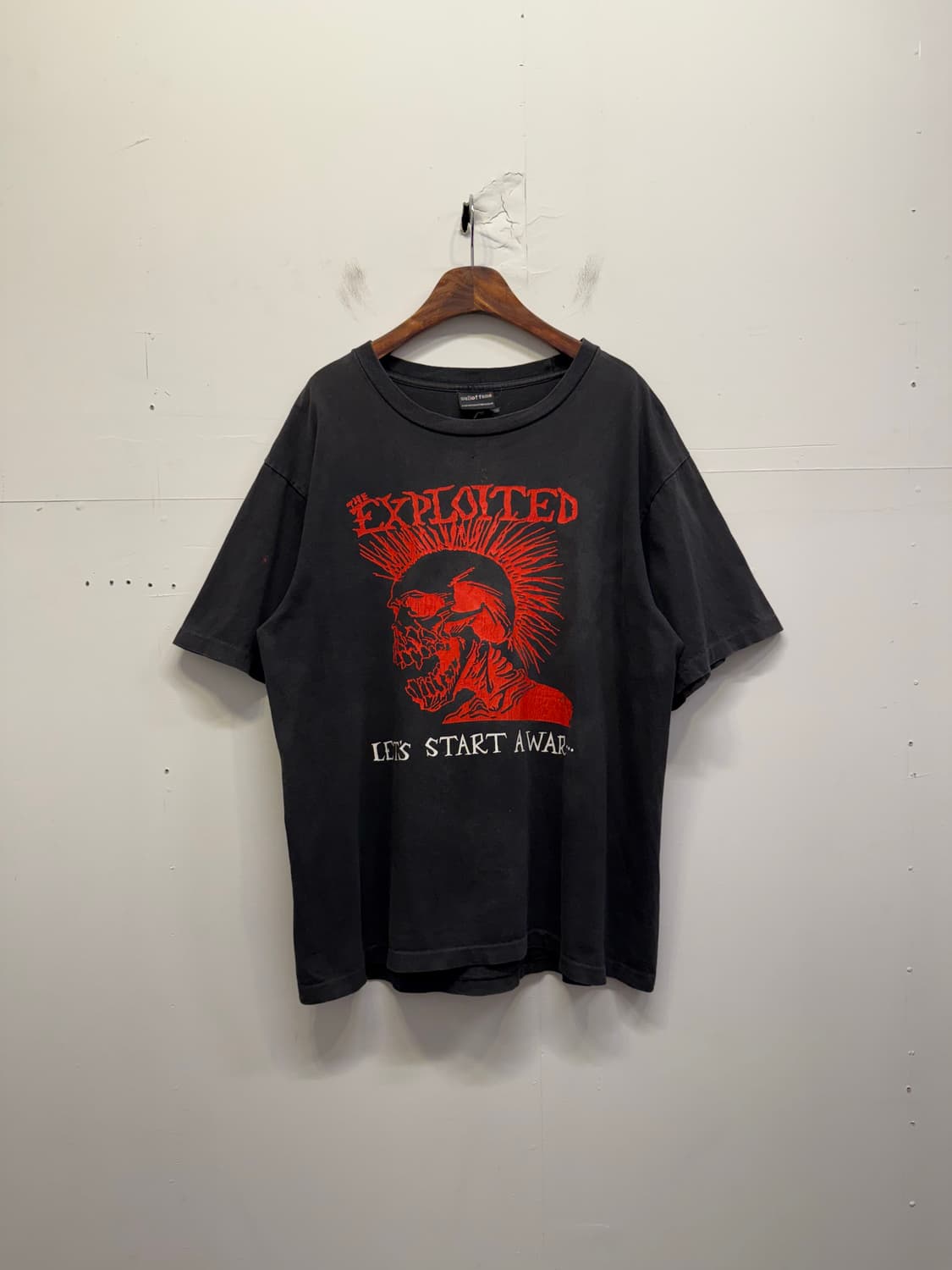 The exploited 빈티지 락 밴드 반팔 티셔츠 상품이미지1
