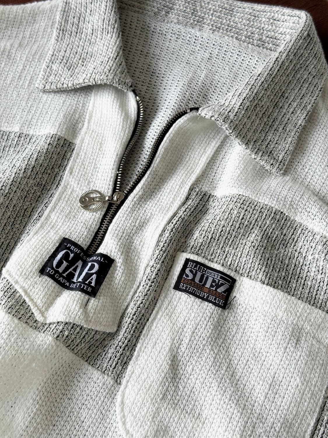 Loose gauge knit fabric polo tee 상품이미지2