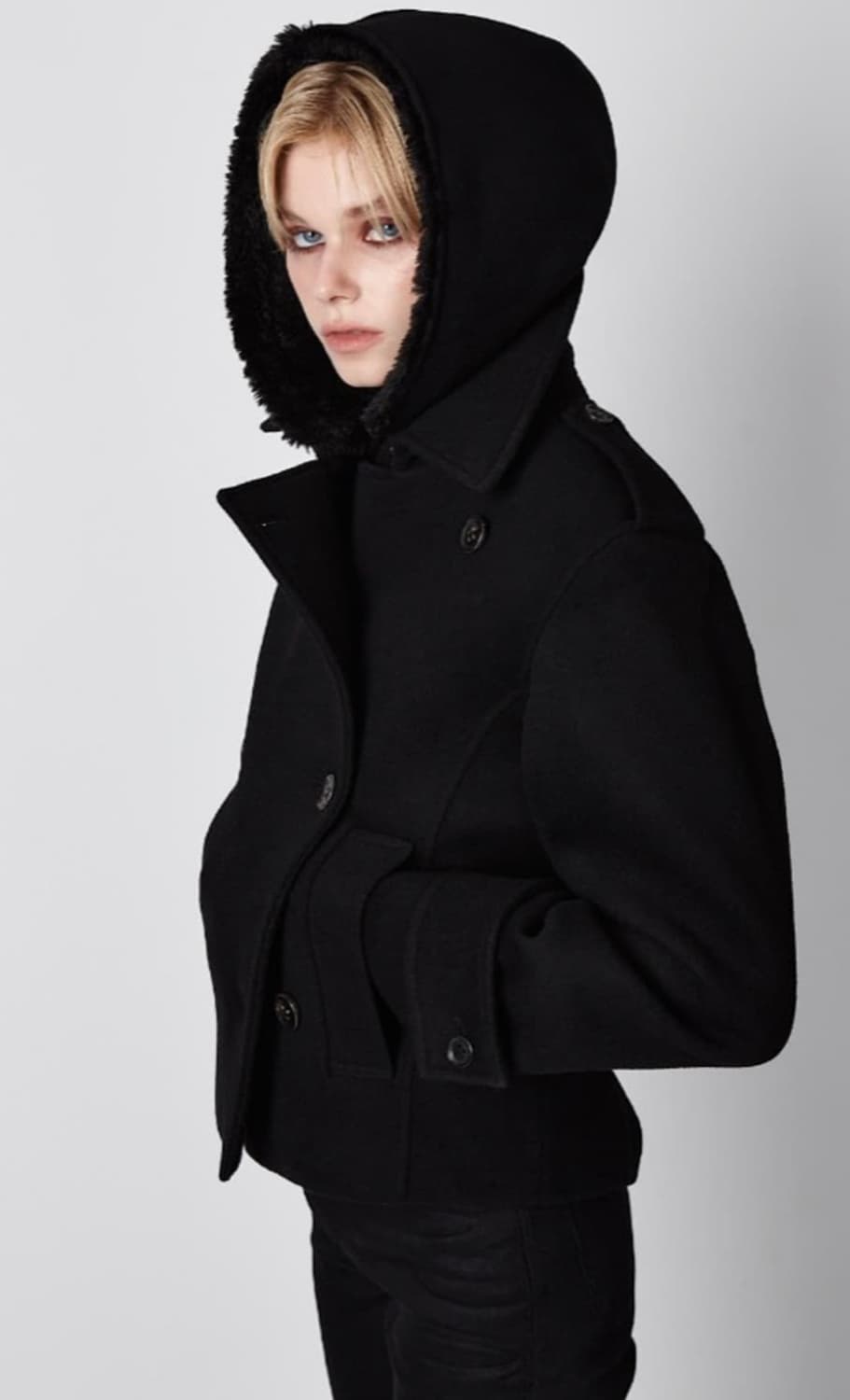 이안조 퍼후드 코트 상품이미지1