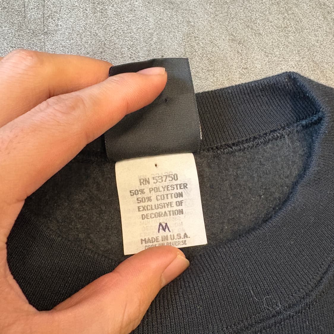 90년대 미국 생산 할리 데이비슨 블랙 스웻셔츠 상품이미지6