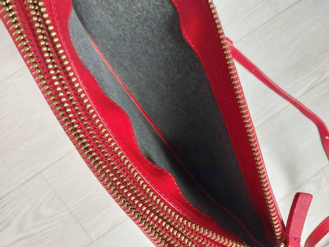 정품 셀린느 트리오백 레드 상품이미지5