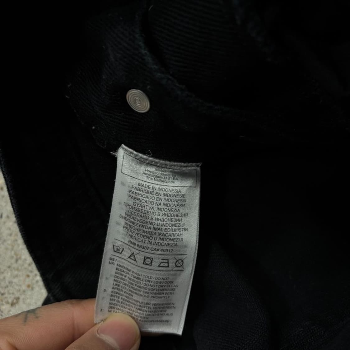 아디다스 블랙 데님 오버롤v0439 상품이미지8