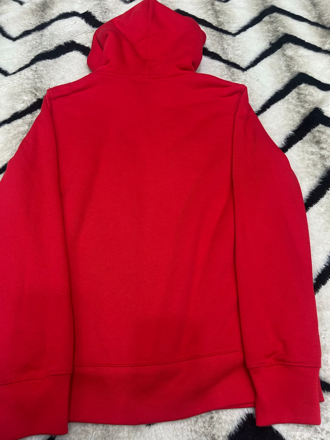 [M]GAP 빅로고 쉐르파 후드집업/레드 상품이미지4