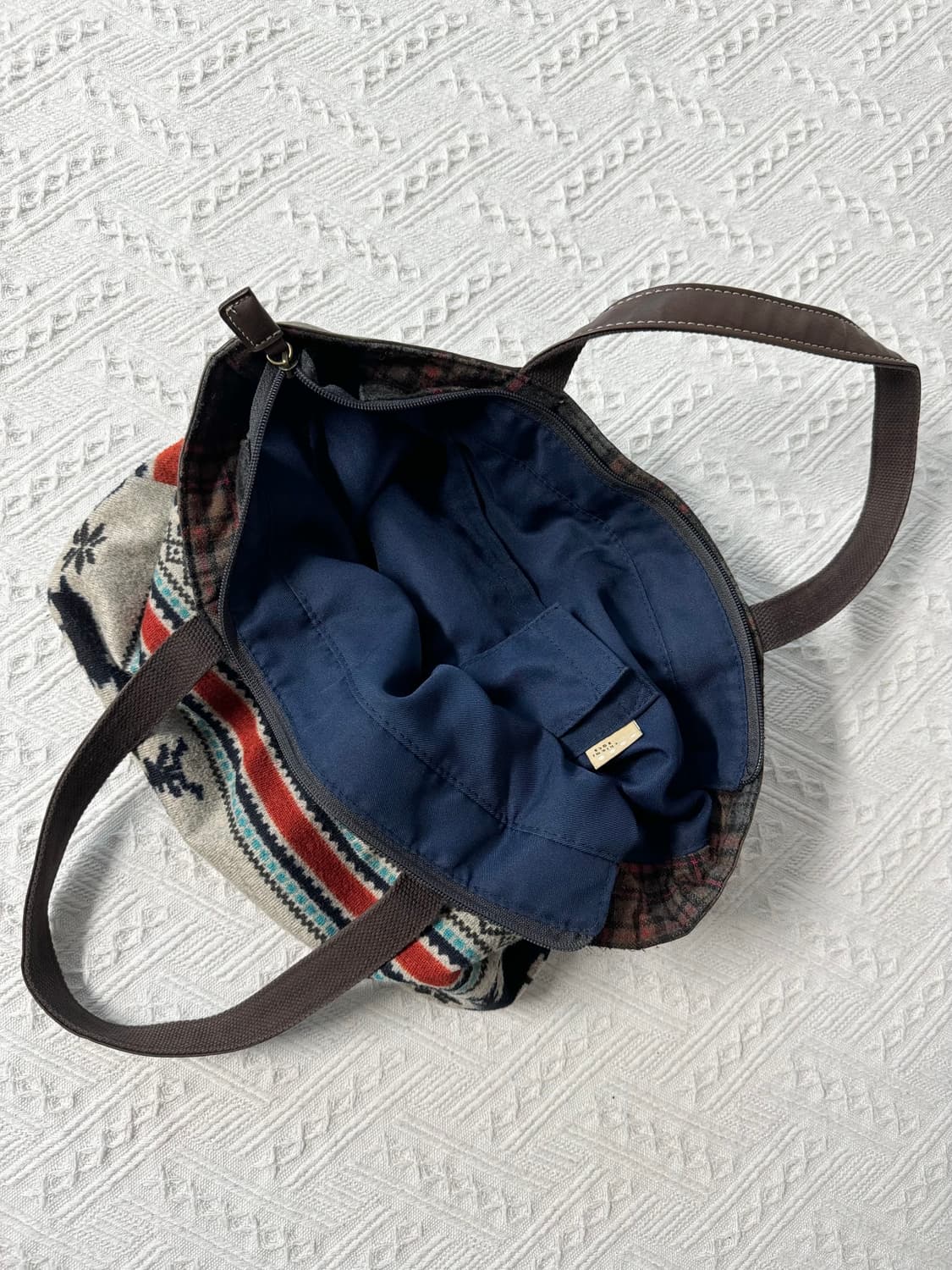 노르딕 패턴 니트 백 상품이미지8