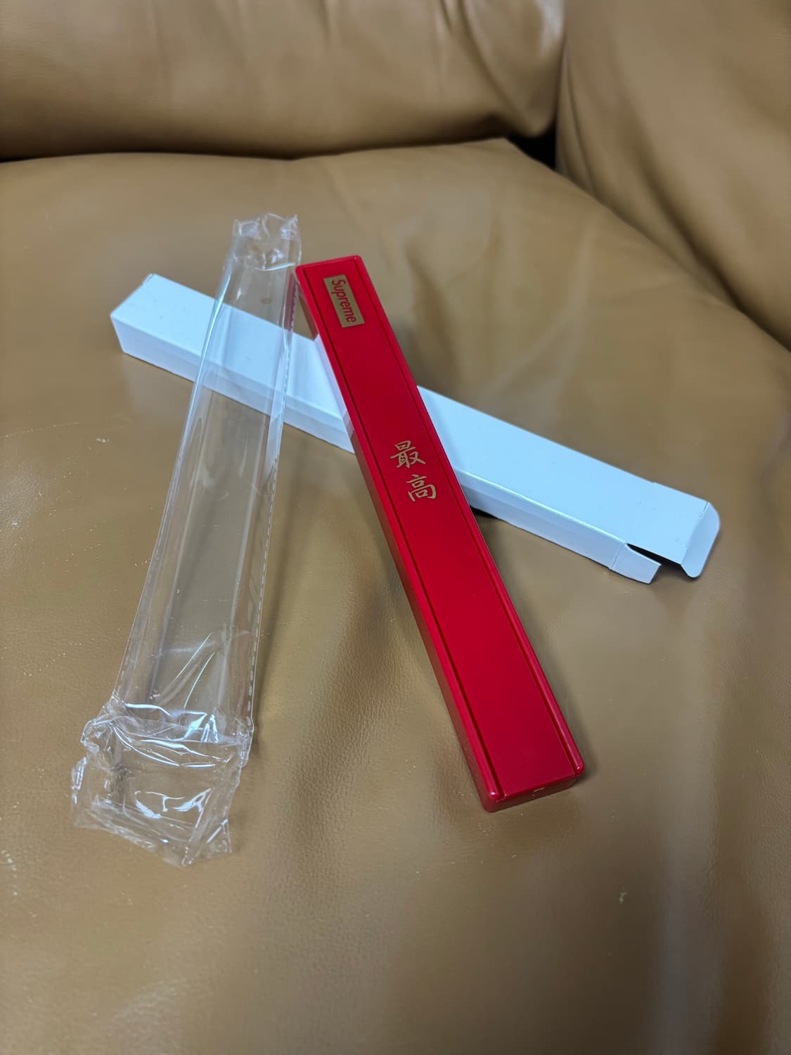 슈프림 젓가락 세트 레드 미사용품 소품 상품이미지3