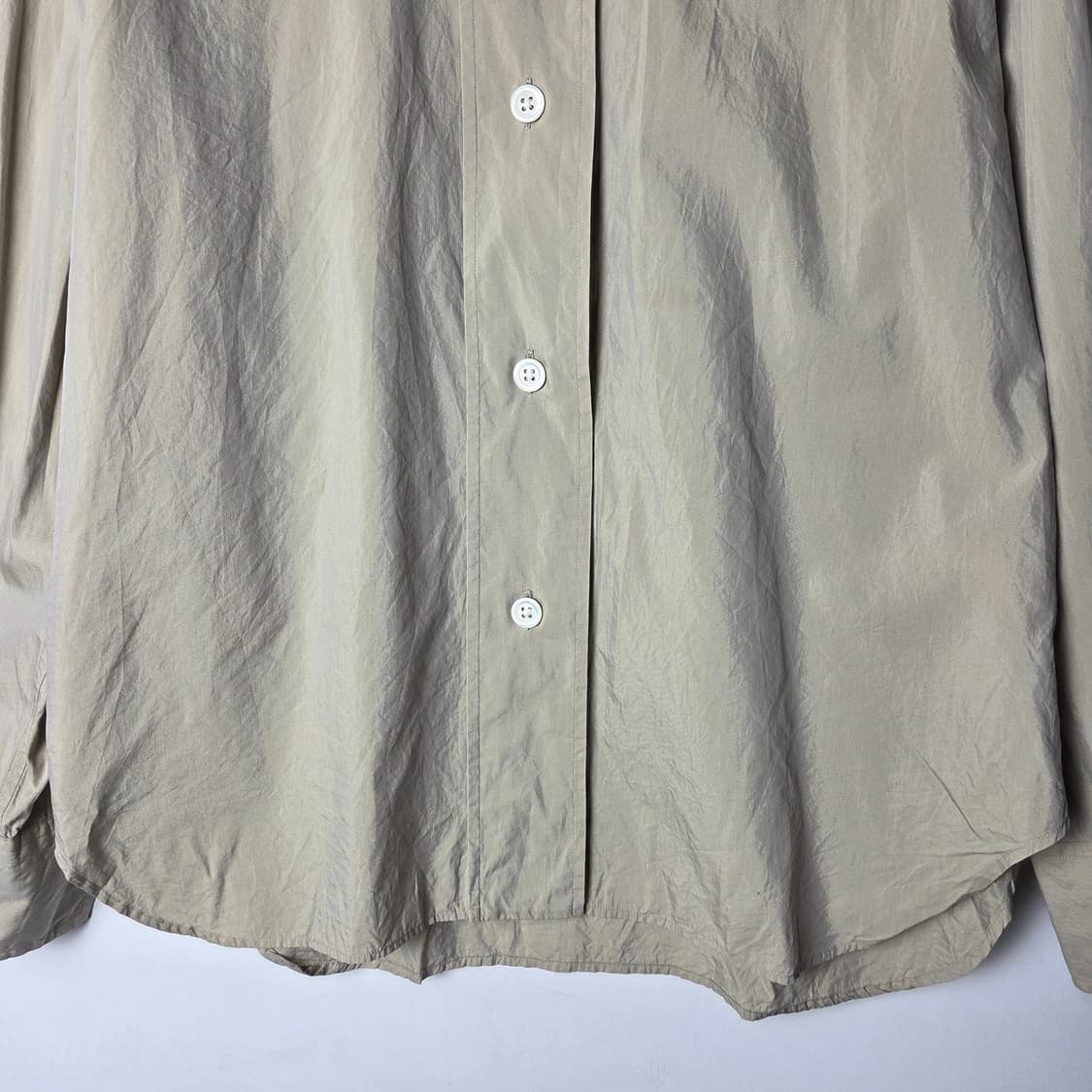 [MARGARET HOWELL] 마가렛호웰 미니멀 코튼 실크 셔츠 상품이미지4