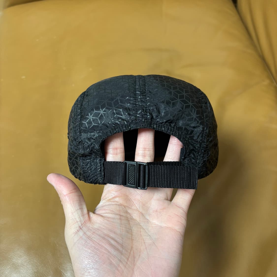 슈프림 캠프캡 모자 박스로고 지오메트릭 블랙 상품이미지7