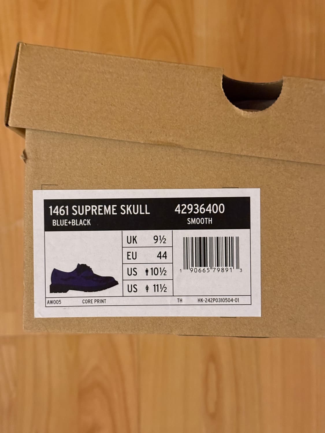 [새상품] 슈프림 x 닥터마틴 1461 UK9.5 로얄 상품이미지4