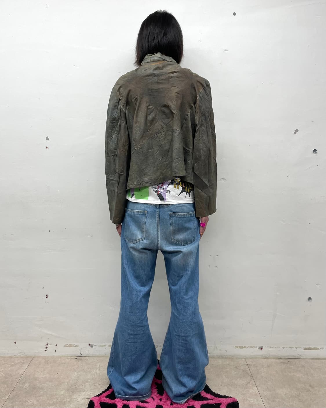 Vera Pelle Coated Denim Biker Jacket  상품이미지5