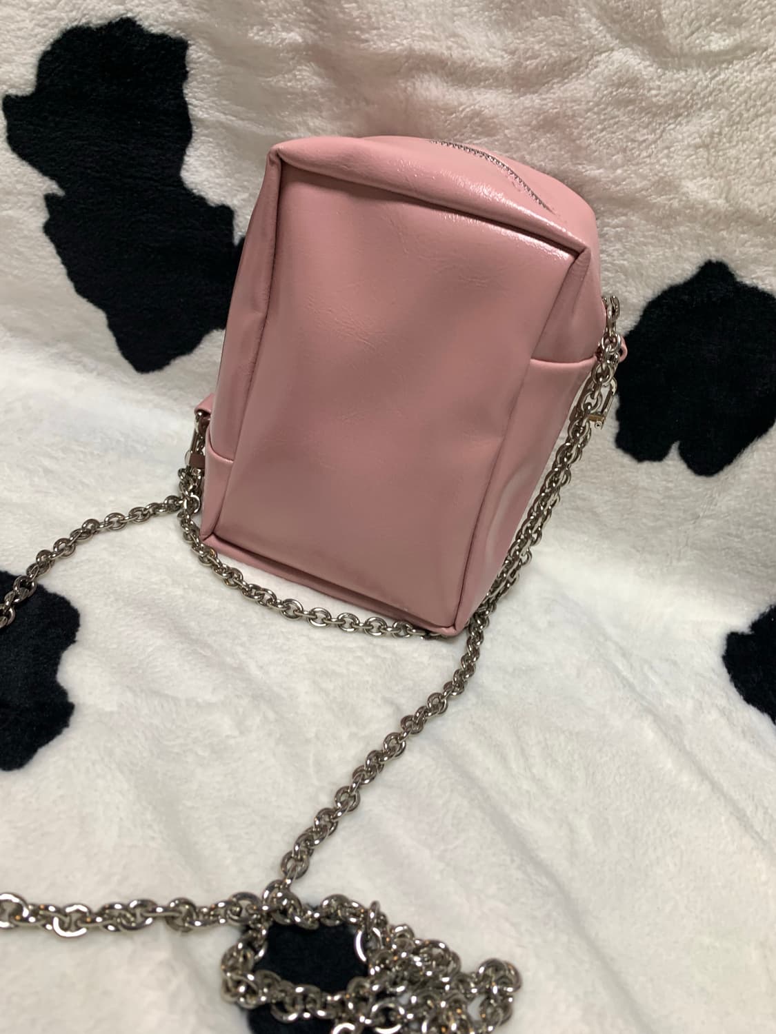 어거스트원에잇 미니블록 크로스백 핑크 상품이미지2