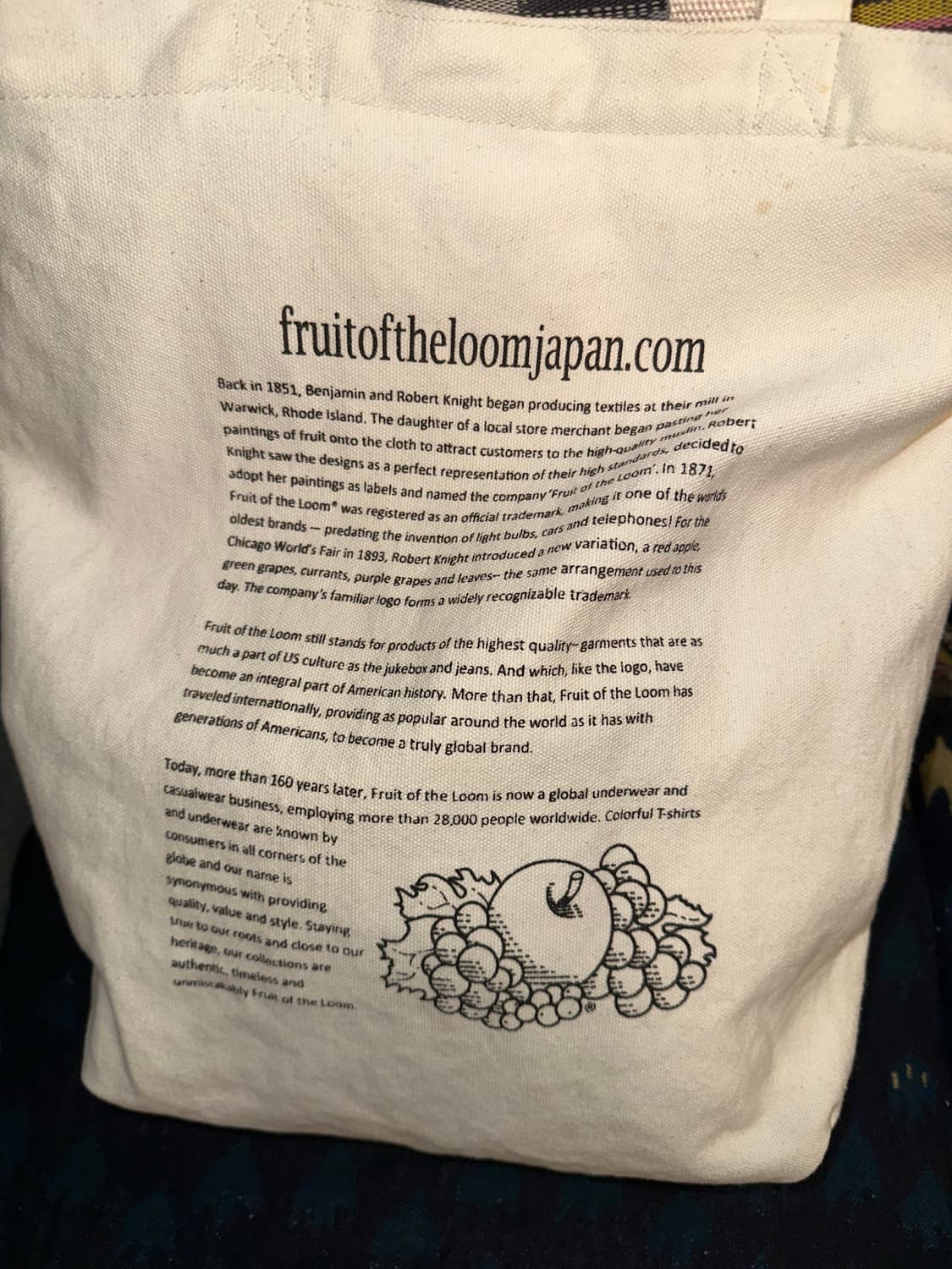 Fruit of the loom logo print eco bag 상품이미지8