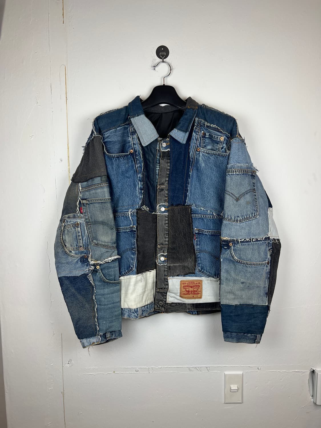 리바이스 패치워크 커스텀 데님 자켓 OS 상품이미지1