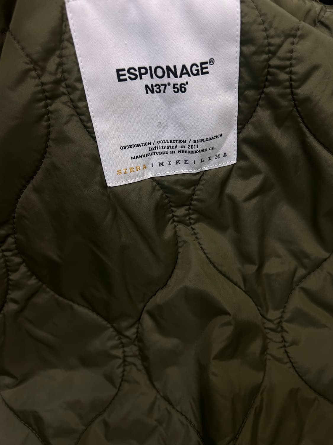 [S]에스피오나지 울 하프 더플코트/카키 상품이미지6