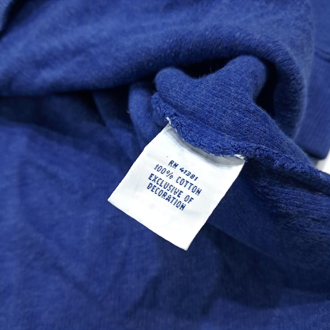 CL345 XLT 폴로 00s 코튼 로얄블루 하프집업 니트 스웨터 상품이미지5