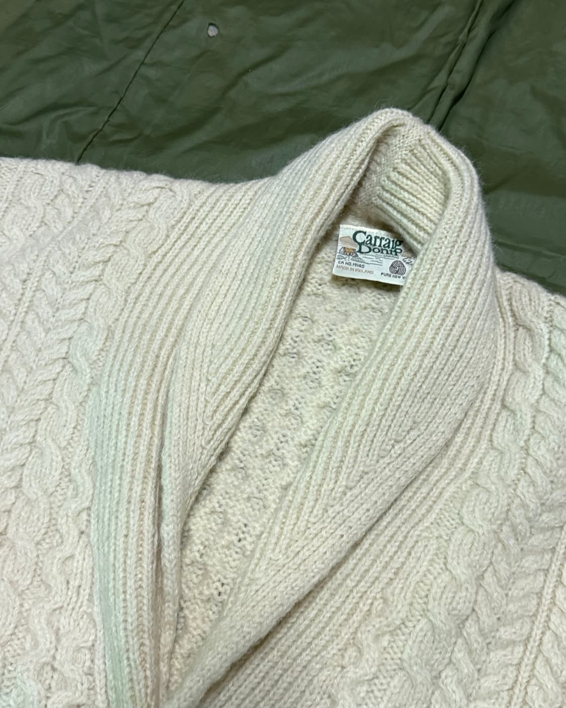 Carraig Donrp 피셔맨 숄카라 스웨터 103-105 상품이미지2