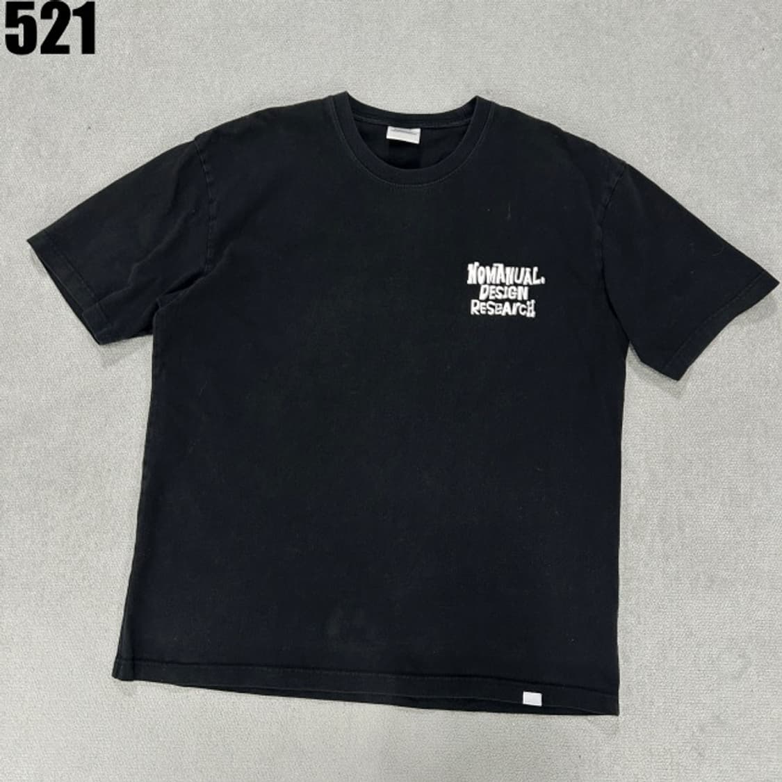 노매뉴얼 블랙 반팔티셔츠 상품이미지1