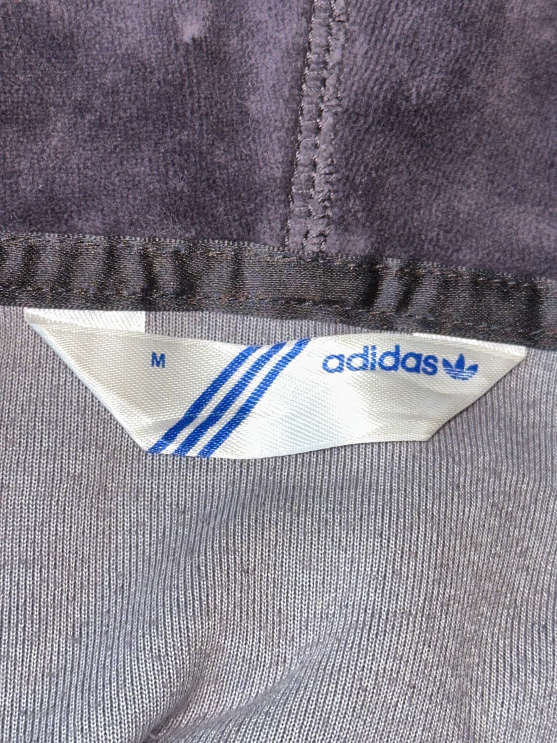 Adidas purple velvet 후드집업 상품이미지7