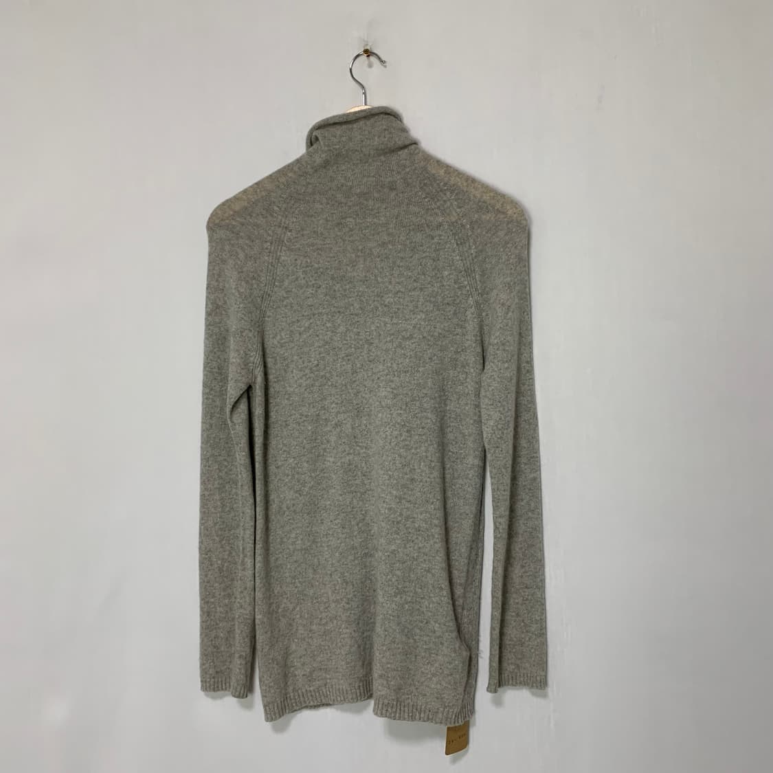 캐시미어 100% 빈티지 터틀넥 니트 라이트 그레이 상품이미지4