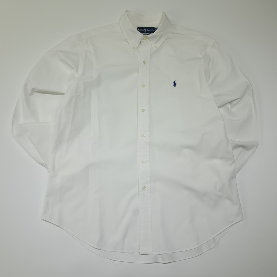 CL444 XL 폴로 00s 코튼 버튼다운 화이트 셔츠 남방 상품이미지1