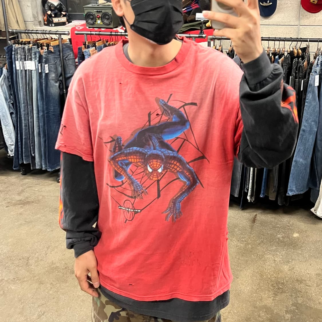 00s 스파이더맨 프린팅 티셔츠 (105-110) 상품이미지7