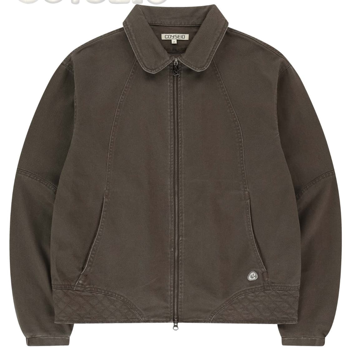 코이세이오 라운드 카라 자켓 코코아컬러 판매 상품이미지1